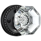 Glass Door Knobs With Lock, Matte Black Crystal Interior For Priva... New. Price: $43.12.