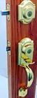 Kwikset Montara Handleset With Juno Knob Polished Brass 553MNHXJ3 #95M Used. Price: $56.99.