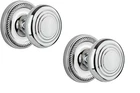 Nostalgic Warehouse Rope Rosette With Deco Knob, Passage - 2.375", Bright Chrome Open. Price: $69.99.