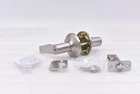 Kwikset 439CNL Carson Lever Storeroom Lock - Satin Nickel W/ Smartkey Security New. Price: $53.99.