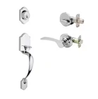 Copper Creek Polished Stainless Handleset W/ Right Scandinavian Trim Open. Price: $39.99.