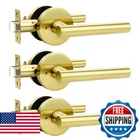 Orger 2 Pack Gold Door Handles Interior, Privacy Brushed Levers With New. Price: $101.40.