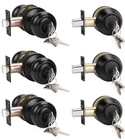 Knobwell 3 Pack Keyed Alike Entry Door Knobs And Single Cylinder Deadbolt Loc... New. Price: $76.14.