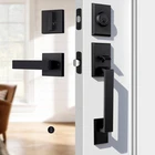 Loqron Front Door Handleset Heavy Duty Deadbolt Lock Square New. Price: $134.84.