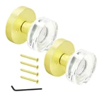 NUK3Y Pyro Door Knob Crystal Glass Round (dummys (2 Pack), Satin Brass) New. Price: $38.62.
