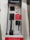 Kwikset Amador Matte Black Single Cylinder Entry Door Handleset W/ Hollis Lever New. Price: $125.00.