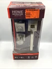 Home Decorators Collection Bleecker Satin Nickel Door Handleset & Interior Knob Open. Price: $59.86.