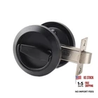 Dixiao Stainless Steel Black Round Recessed Door Lock, Hidden Install Cup New. Price: $37.35.