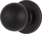 Brinks Transitional Non-locking Interior Ball Door Knob, Tuscan Bronze Open. Price: $6.79.