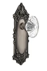 Nostalgic Warehouse Victorian Plate With Oval Fluted Crystal Glass Knob Passage Open. Price: $108.75.