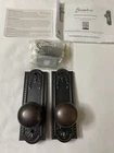 Grandeur Parthenon Plate Fifth Avenue Knob Passage Timeless Bronze Double Dummy New. Price: $128.99.