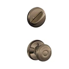 Schlage F59-GEO-620 Georgian Interior Knob With Deadbolt, Antique Pe New. Price: $86.70.
