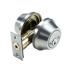 Toledo Double Cylinder Satin Stainless-steel Deadbolt Open. Price: $11.99.