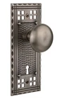 Nostalgic Warehouse Craftsman Plate With Keyhole New York Knob, Mortise - 2.25",. Price: $144.69.