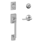 Schlage Century Satin Nickel Single Cylinder Door Handleset With Latitude New. Price: $99.99.