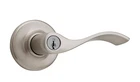 Kwikset 405BL Balboa Reversible Entrance Door Leverset Satin Nickel 94050-641 Open. Price: $29.37.