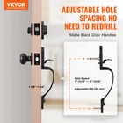 Front Door Handle Deadbolt Set, Matte Black Lock With Interi New. Price: $39.87.