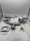 Schlage F58 Grw 626 Greenwich Exterior Half Handleset Satin Chrome Open. Price: $25.99.