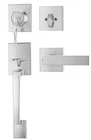 Goldenwarm Brushed Nickel Front Door Handle Deadbolt Set New. Price: $89.99.