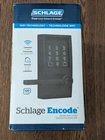 New Schlage Encode Smart Wifi Century Trim Latitude Lever Door Lock Matte Black. Price: $194.95.