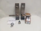 Signature Hardware Satcher Keyed Entry Leverset 2-3/8" Backset Antique Brass Open. Price: $119.75.