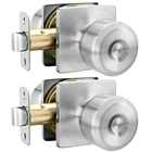 Haidms 2 Pack Brushed Nickel Passage Door Knobs Satin Closet New. Price: $46.86.