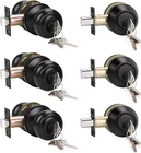 Knobwell 3 Pack Keyed Alike Entry Door Knobs And Single Cylinder Deadbolt Lock New. Price: $65.99.