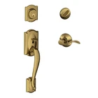 Schlage Camelot Single Cylinder Handleset Left Accent Lever Antique New. Price: $224.12.