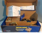Schlage F360 Ply 605 Keyed Entry Bright Solid Brass Handleset Maximum Security.. Open. Price: $44.99.