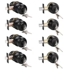 Knobwell 4 Keyed Entry Door And Single Cylinder Pack, Black New. Price: $140.90.