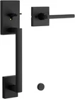 Kwikset Black San Clemente Front Door Handle No Lock, Entry See Desc. 39C Open. Price: $78.98.