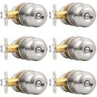 Probrico Privacy Interior Door Knobs Bed Bath Handles Keyless Sain Nickel... New. Price: $69.19.