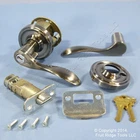 Right Weslock Traditonale Bordeau 640 Weathered Pewter Keylock Lever Handle New. Price: $25.75.