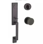 Baldwin FDSEAXCONCRR190 Seattle Full Dummy Handleset Modern Knob Matte Black Squ Open. Price: $103.99.