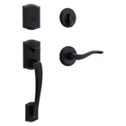 Kwikset Prescott Single Cylinder Handleset Sedona Matte Black Smartkey Security Open. Price: $79.99.
