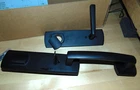 Emtek Logan Double Cylinder Keyed Entry Rustic Modern Bronze Handleset Flat Blac Open. Price: $242.55.