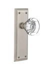 Nostalgic Warehouse New York Plate With Round Double Dummy, Satin Nickel. Price: $34.65.