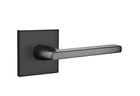 Emtek 5050HLOUS19RH Square Rosette Dummy Pair Helios Lever - Flat Black (US19) Open. Price: $84.15.