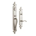 Fleur De Lys Entrance Door Set-lever Handle-no Backset -left -satin Nickel New. Price: $269.00.