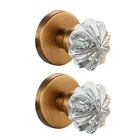 Rotating Dummy Door Set 2 Pack Clear Crystal Glass With Antiq New. Price: $49.32.
