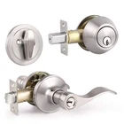 Knobonly Entry Door Handle Set With Single Cylinder Deadbolts, All Keyed Alik... New. Price: $52.39.