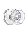 Clctk Crystal Glass Door Knobs Interior, Modern Bathroom Bedroom -lock Privacy New. Price: $37.00.