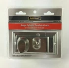 Defiant Single Cylinder Deadbolt Deadlock Nickel Entrance Door (2) Keys New. Price: $11.99.