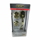 Defiant Springfield Single Cylinder Polished Brass Door Handleset Mushroom Knob New. Price: $42.41.
