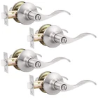 Gobekor 4 Pack Privacy Door Levers Brushed Nickel Handles Keyles... New. Price: $65.74.