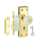 Akrilane Mortise Lock Set Interior Door Antique Vintage Style Knob Keys - New. Price: $38.36.