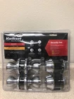 Kwikset Tylo Satin Chrome Deadbolt And Entry Door Knob 1-3/4 In. Open. Price: $39.89.