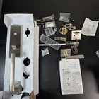 Kwikset San Clemente Dummy Door Handleset W/ Halifax Satin Nickel Open. Price: $50.00.