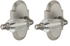 Nostalgic Warehouse Cottage Plate With Parlor Lever, Passage 2.75" Satin Nickel Open. Price: $69.99.