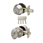 EKDB141SS Egg Door Knob Keyed Alike With Deadbolt Combination Satin Stainless New. Price: $35.52.